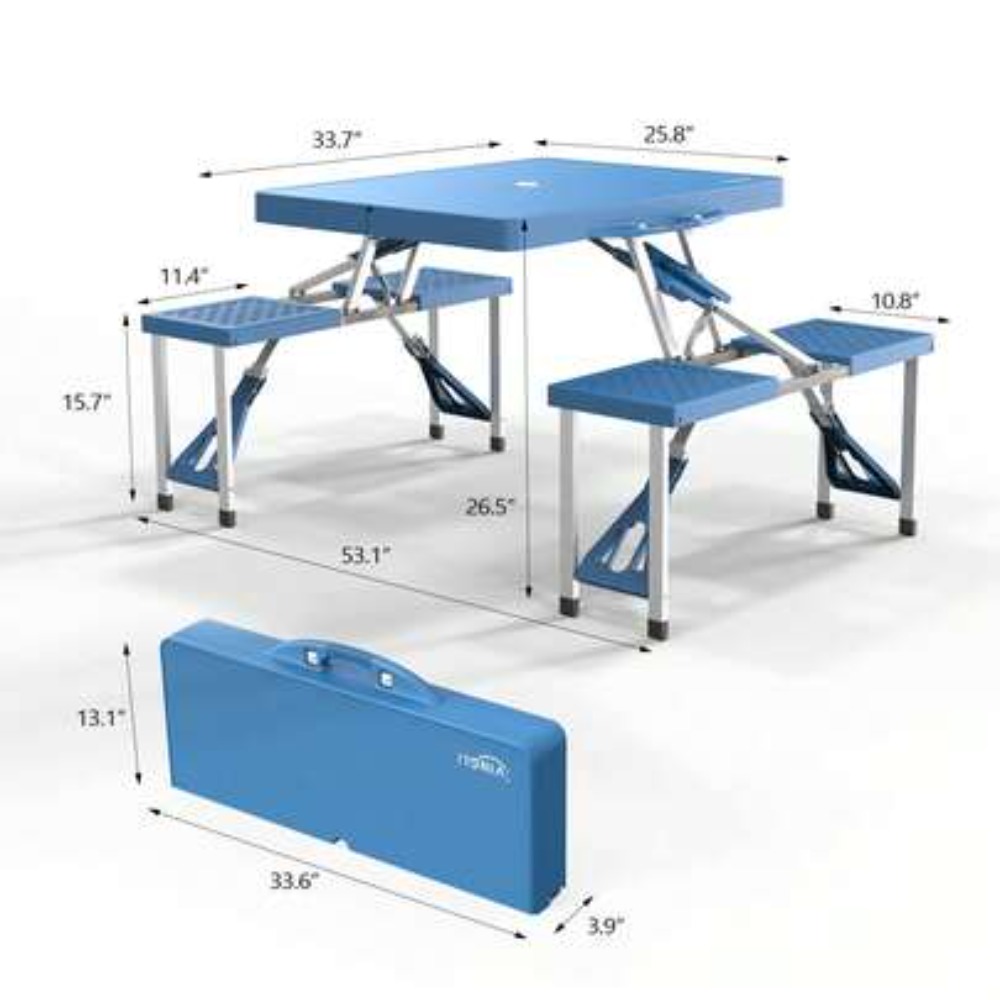 Folding Picnic Table - طاولة تخييم قابلة للطي بطول 4