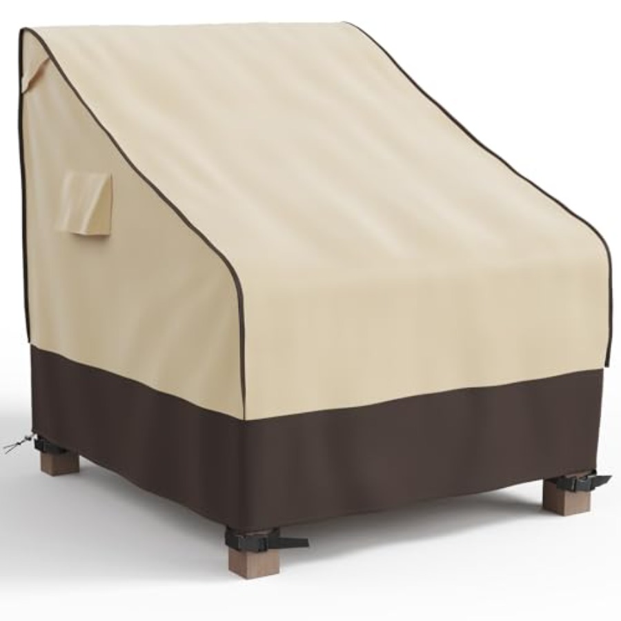 Outdoor Furniture Heavy - غطاء كرسي الفناء مقاوم للماء، مقاوم