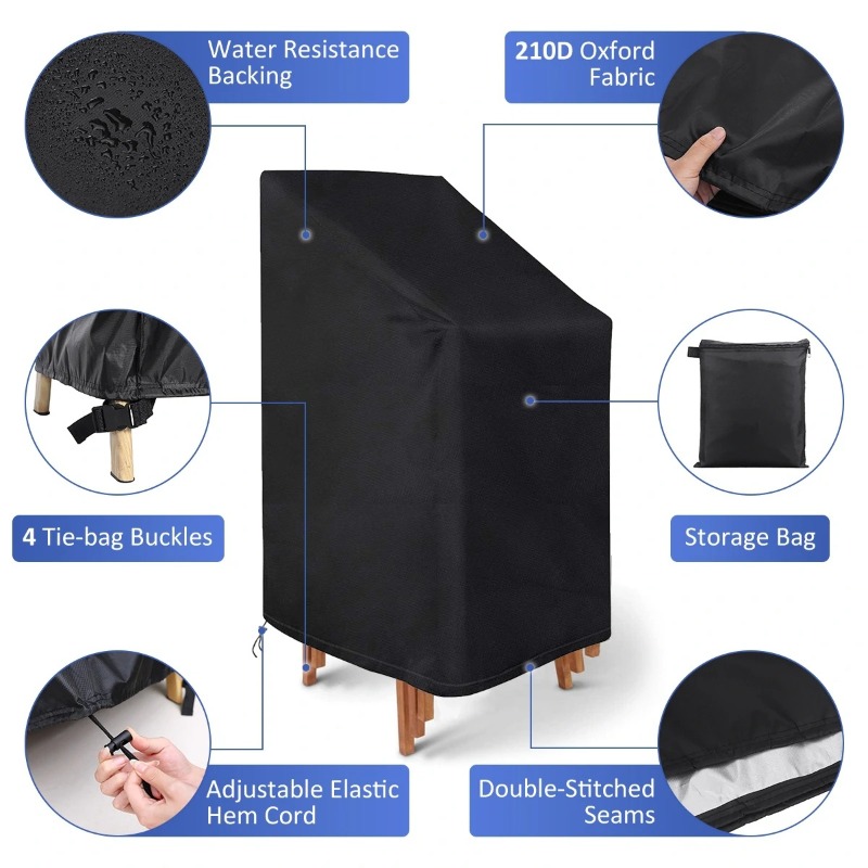 Outdoor Furniture Covers - غطاء حماية من الغبار للكراسي المتراصة