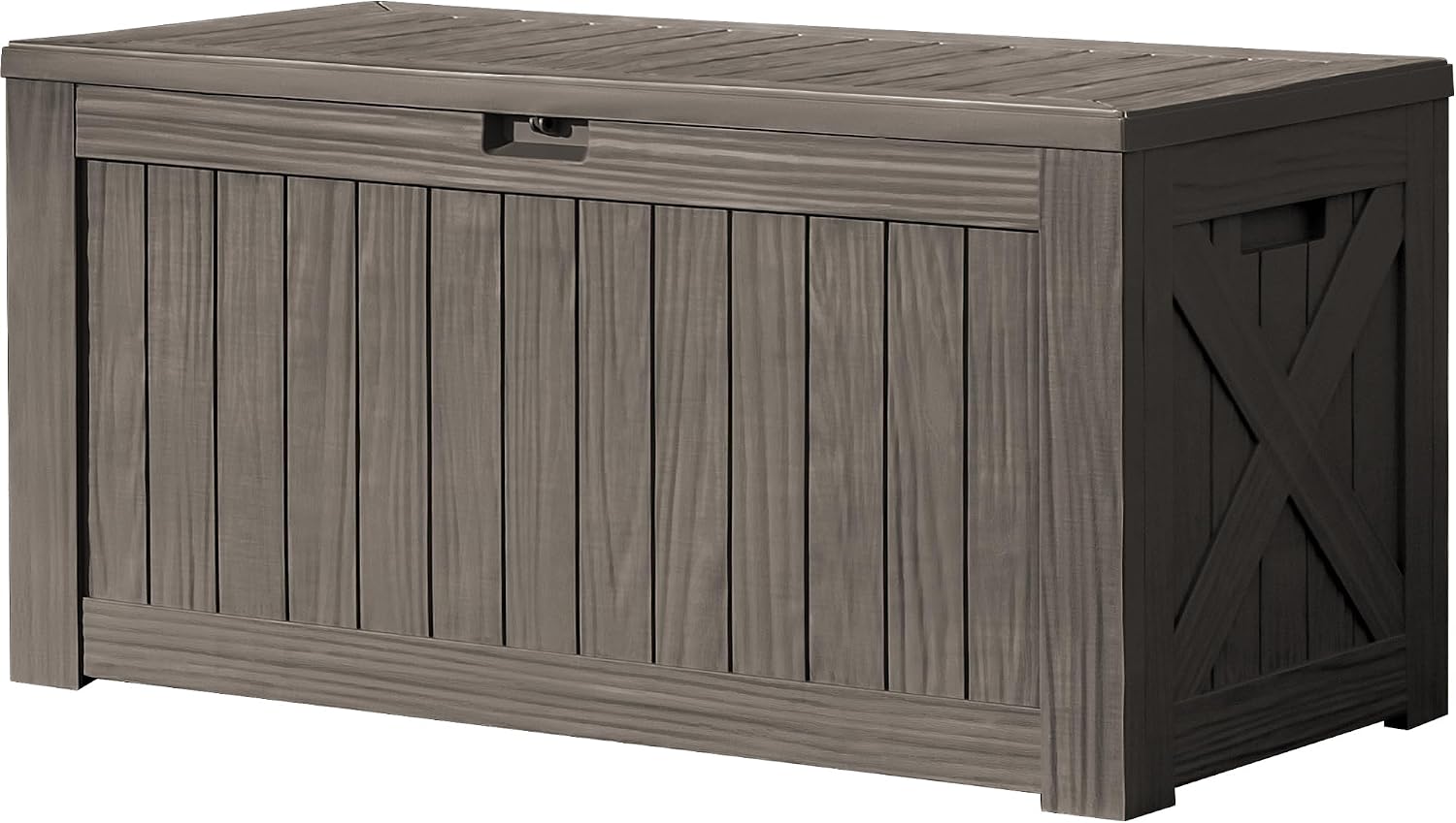 Outdoor Furniture Wooden - صندوق تخزين كبير بسعة 120 جالون