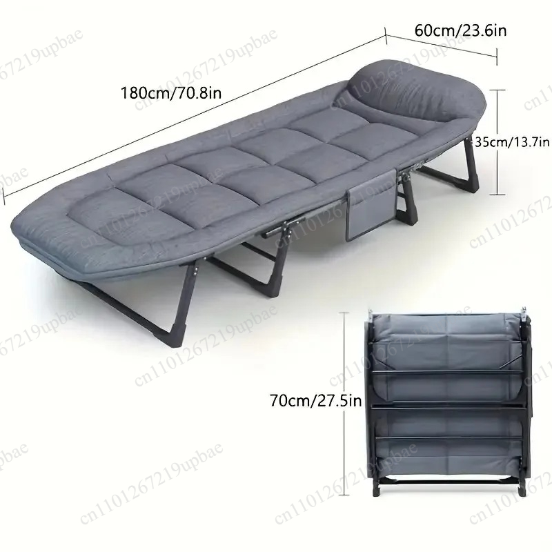 Outdoor Furniture Heavy - سرير نوم محمول قابل للطي، كرسي