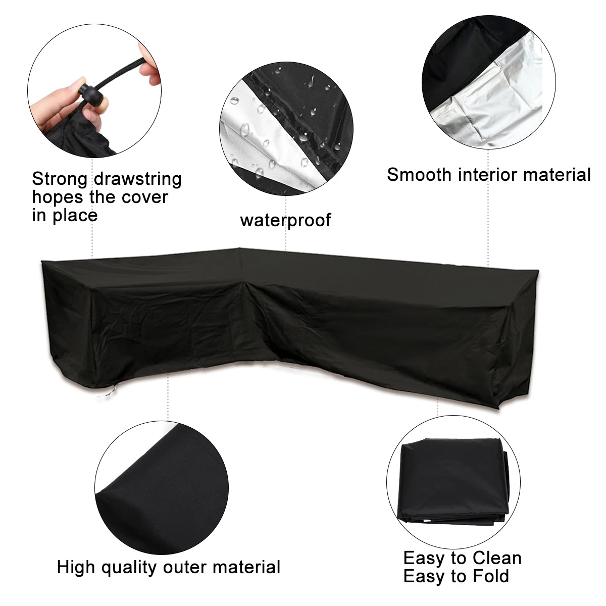 غطاء أريكة خارجي على شكل حرف L - مراجعة Outdoor Furniture Cover Xl وسعره