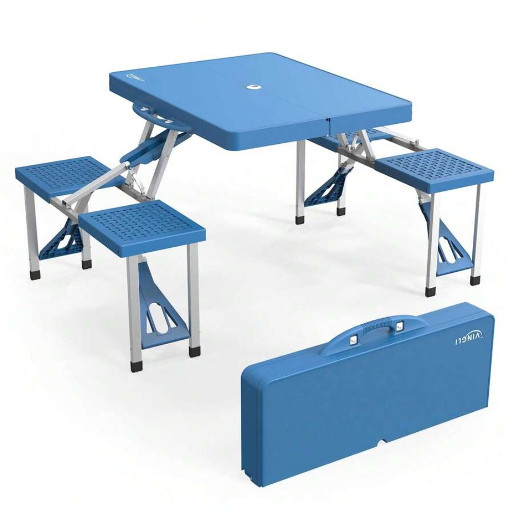 طاولة تخييم قابلة للطي بطول 4  - مراجعة Folding Picnic Table وسعره