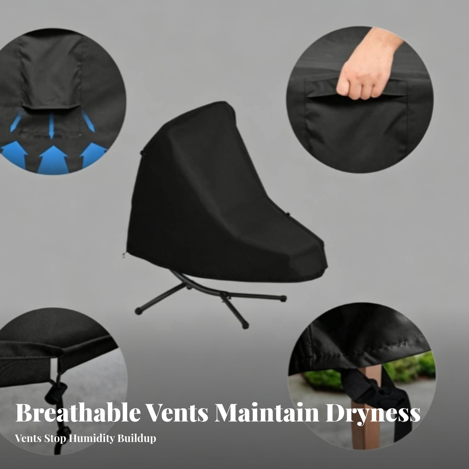 غطاء كرسي استرخاء معلق مع أربط - مراجعة Outdoor Furniture Covers وسعره