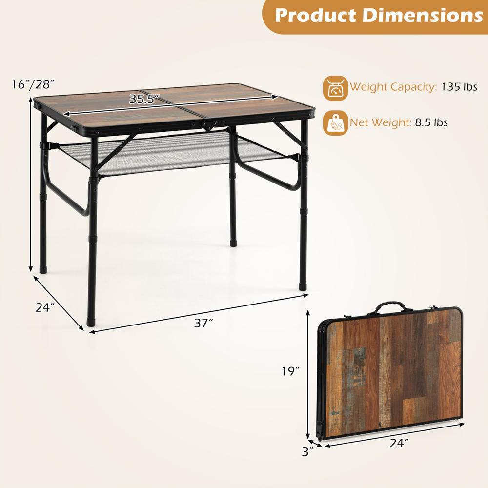 طاولة تخييم قابلة للطي، طاولة  - مراجعة Folding Picnic Table وسعره