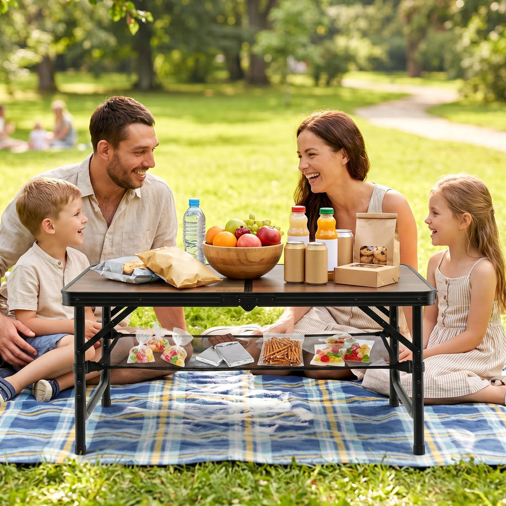 طاولة تخييم قابلة للطي، طاولة  - مراجعة Folding Picnic Table وسعره