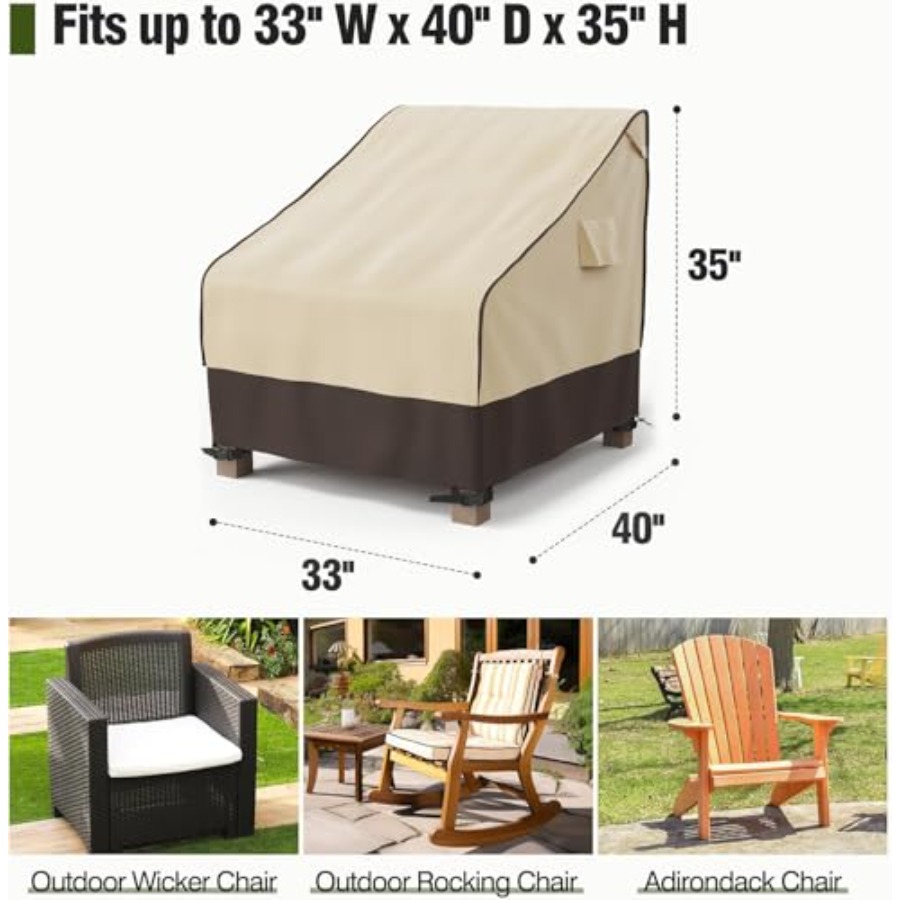 غطاء كرسي الفناء مقاوم للماء،  - مراجعة Outdoor Furniture Heavy وسعره