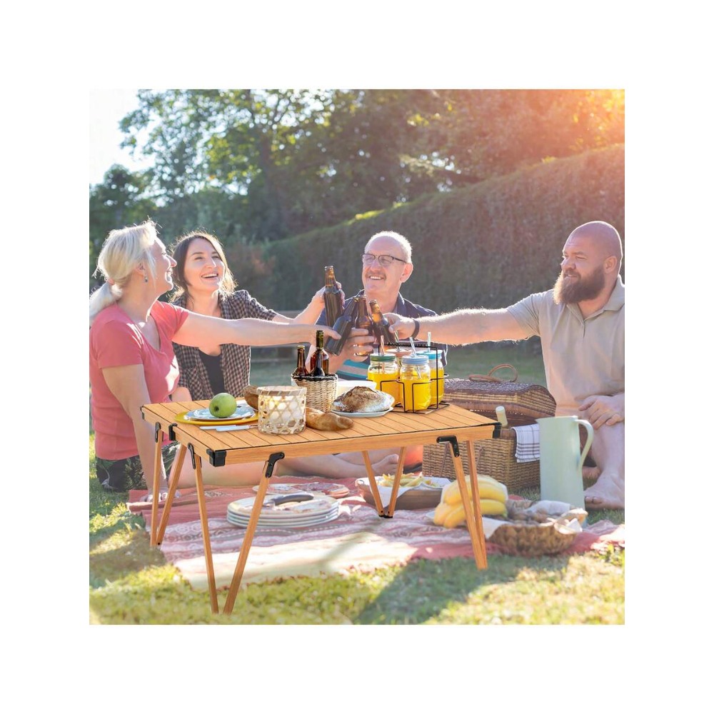 طاولة تخييم قابلة للطي مع حقيب - مراجعة Folding Picnic Table وسعره