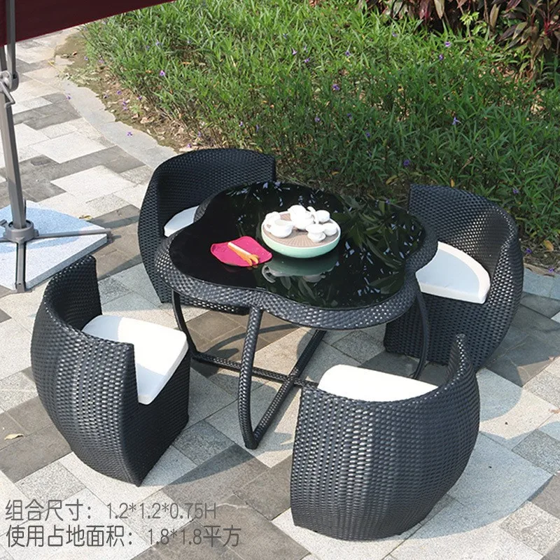 مجموعة طاولة وكراسي من الروطان - مراجعة Outdoor Furniture Store وسعره
