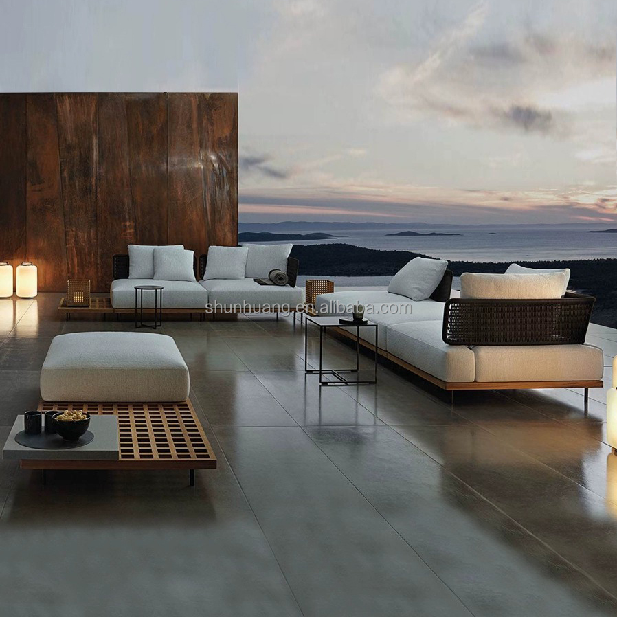 طقم أريكة حديقة عصري، أثاث خار - مراجعة Outdoor Furniture Teak وسعره