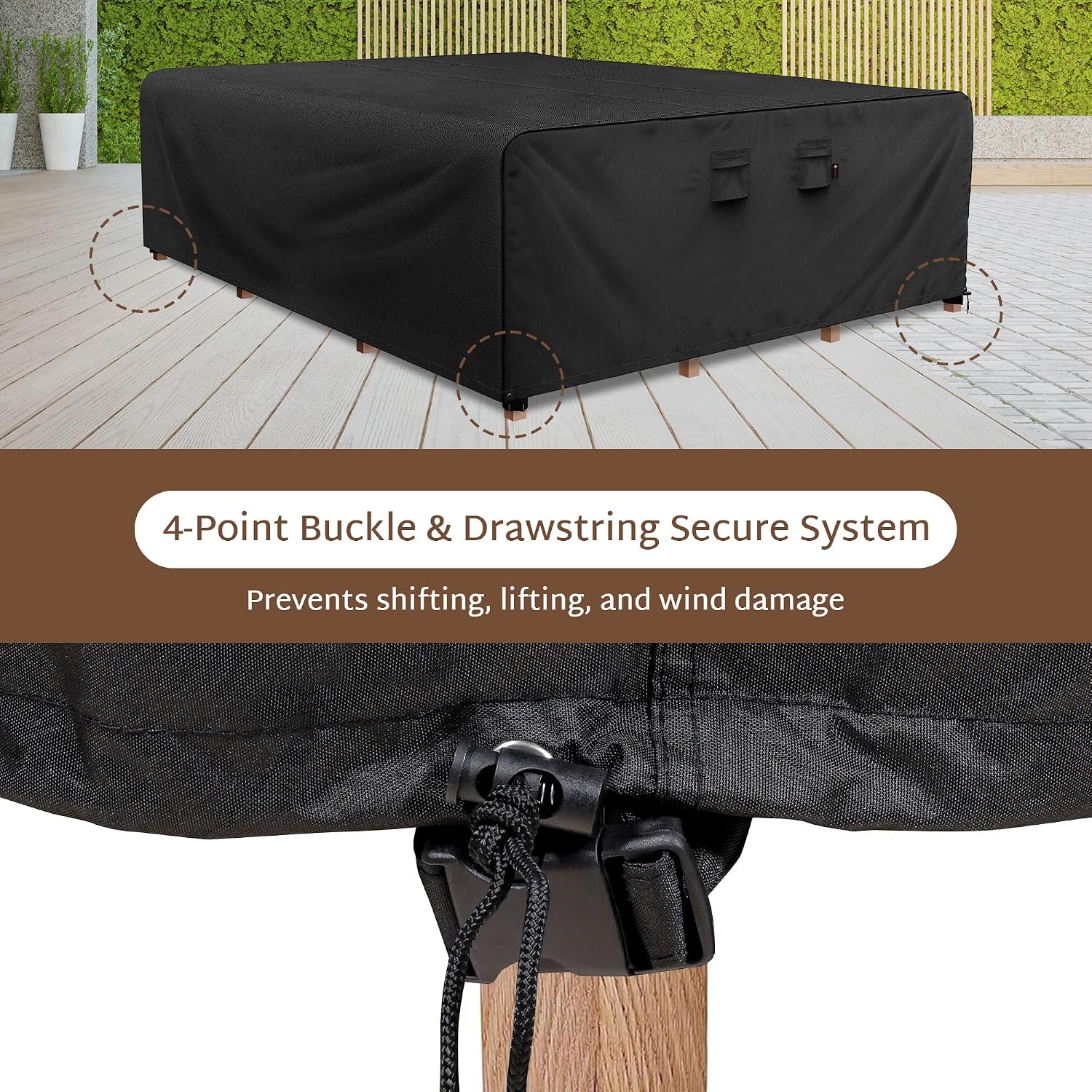 غطاء طاولة خارجي مستطيل الشكل  - مراجعة Outdoor Furniture Heavy وسعره
