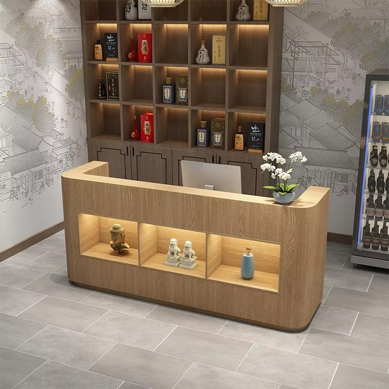 مكتب استقبال خشبي مستطيل متين  - مراجعة Outdoor Furniture Store وسعره