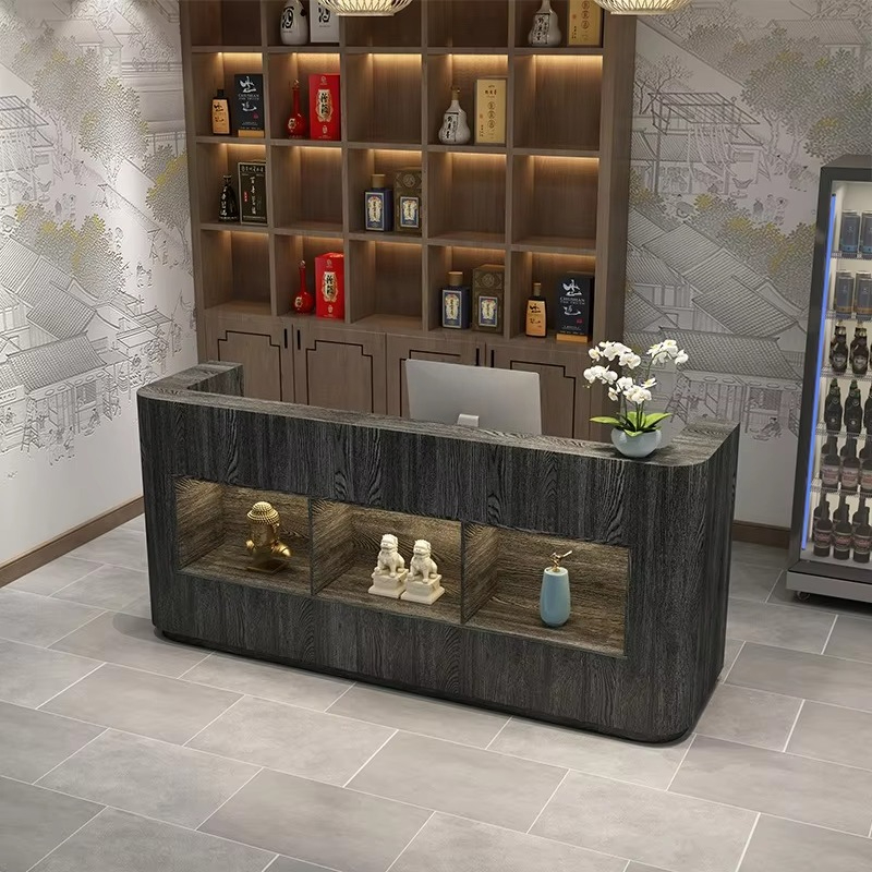 مكتب استقبال خشبي مستطيل متين  - مراجعة Outdoor Furniture Store وسعره