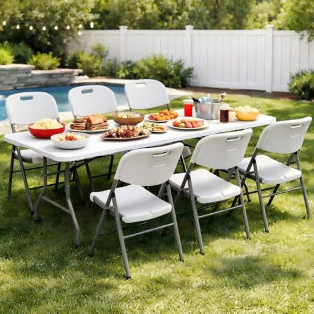 طاولة قابلة للطي بطول 6 أقدام، - مراجعة Folding Picnic Table وسعره