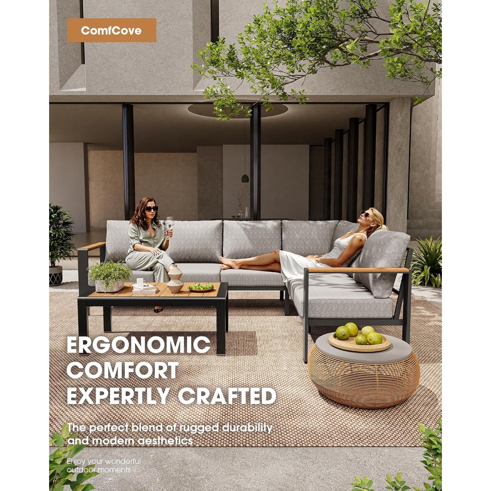 مجموعة أثاث خارجي من الألومنيو - مراجعة Outdoor Furniture Set Sale وسعره
