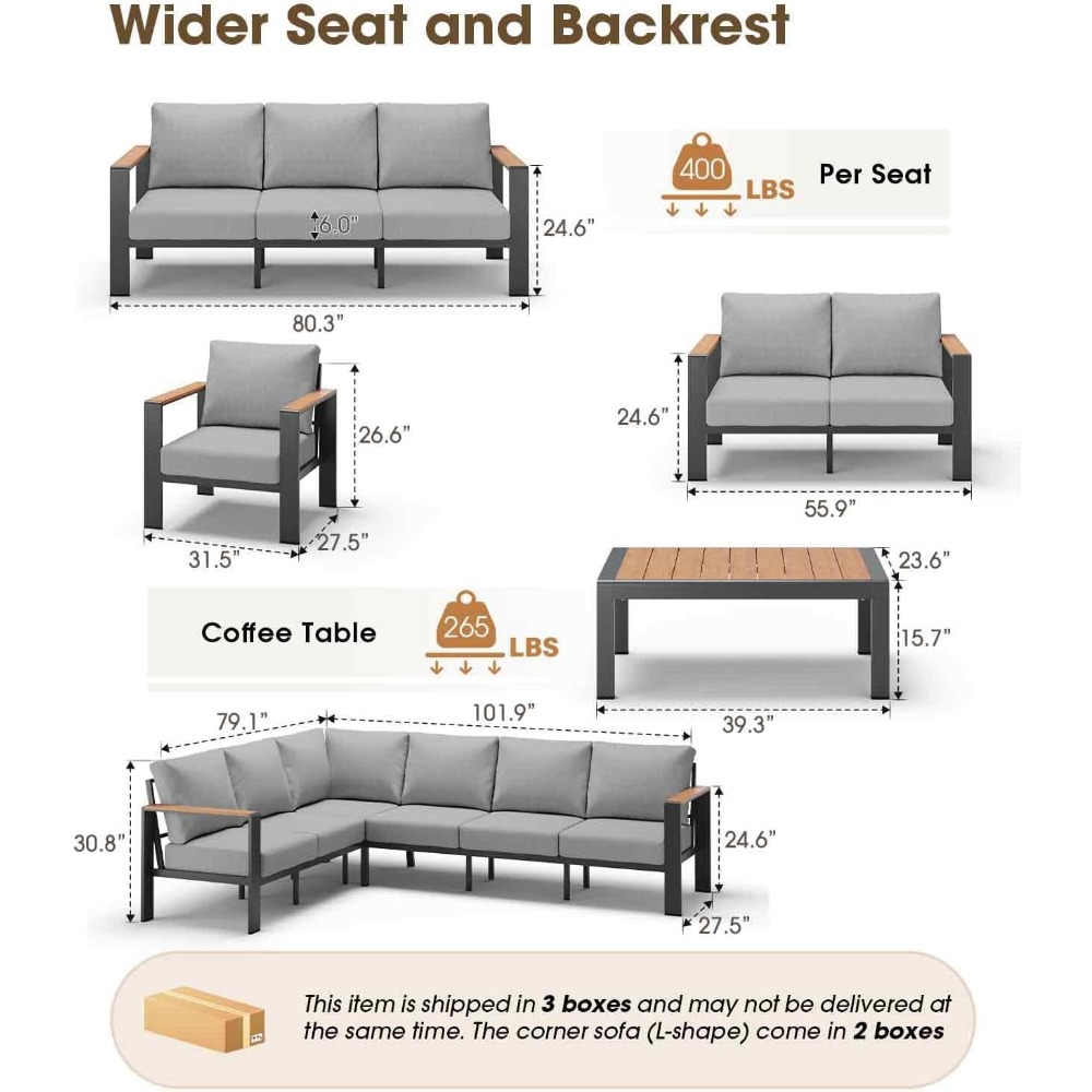 مجموعة أثاث خارجي من الألومنيو - مراجعة Outdoor Furniture Set Sale وسعره