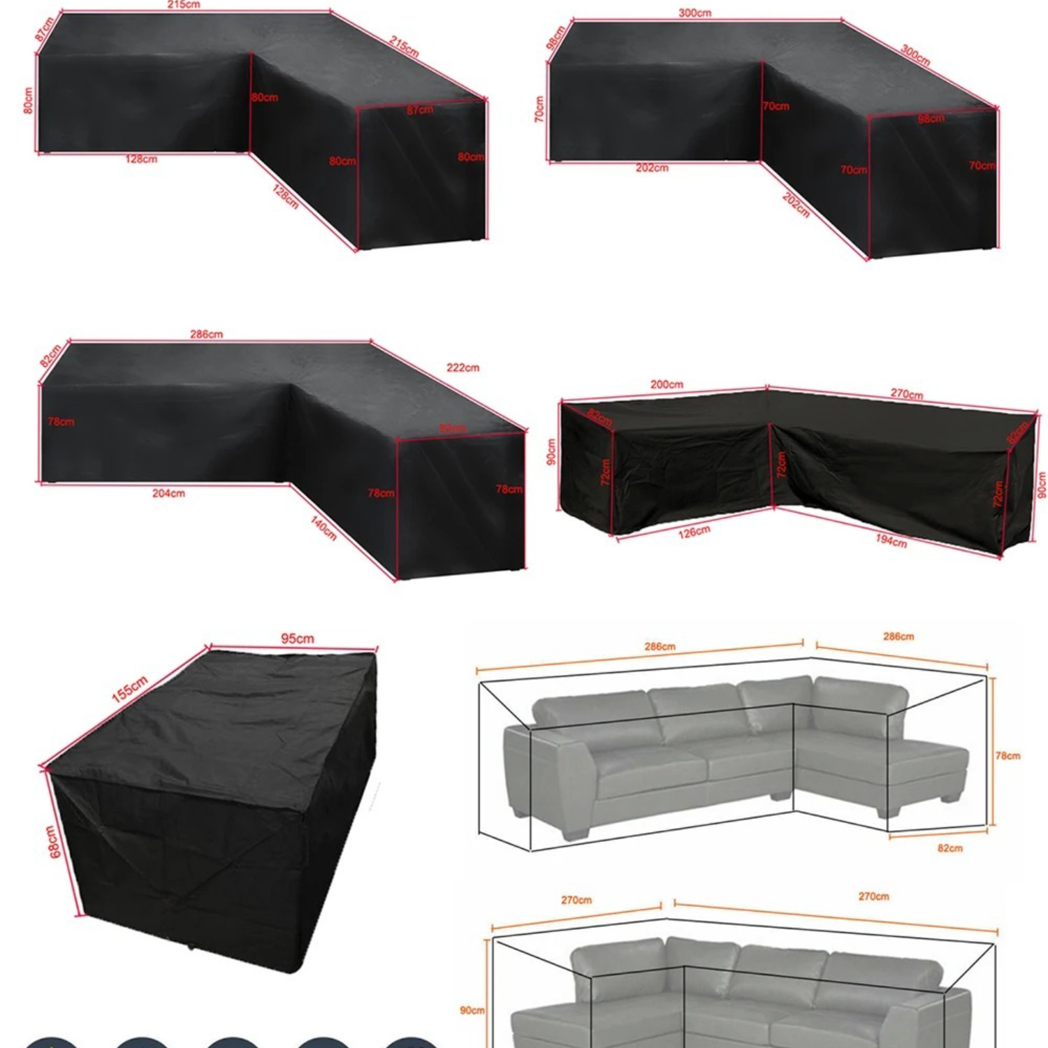 غطاء أريكة خارجي على شكل حرف L - مراجعة Outdoor Furniture Cover Xl وسعره